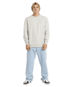 Quiksilver Salt Water Crew in LIGHT GREY HEATHER