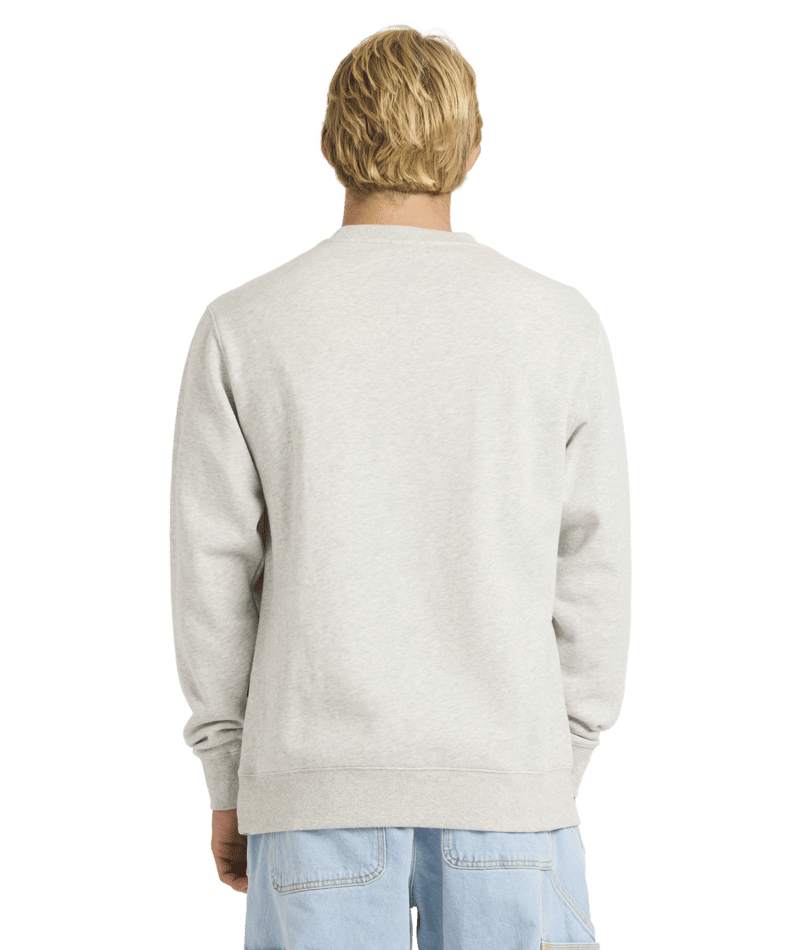 Quiksilver Salt Water Crew in LIGHT GREY HEATHER