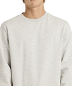 Quiksilver Salt Water Crew in LIGHT GREY HEATHER