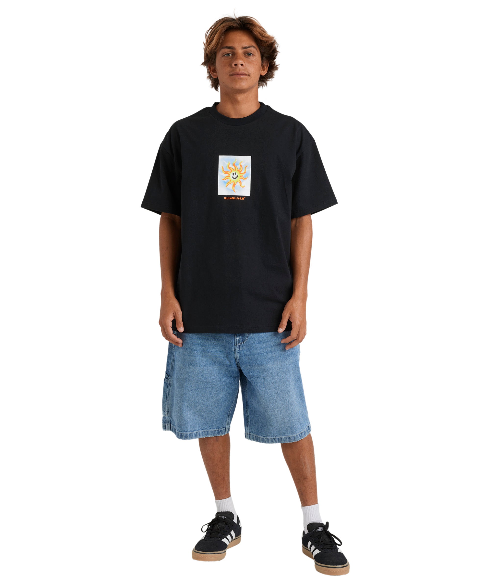 Quiksilver Burn Up Ss in BLACK