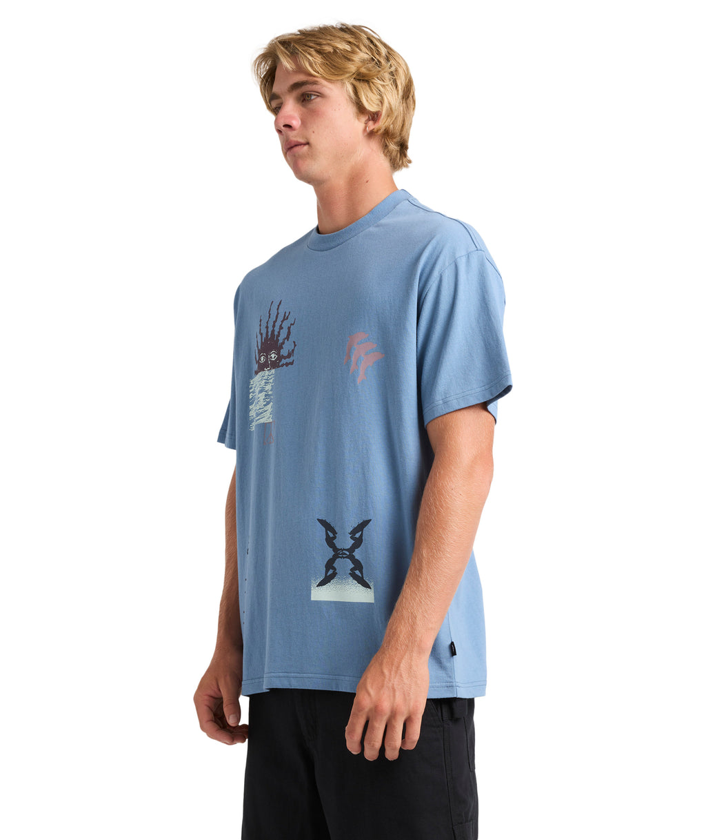 Quiksilver Free Lock Ss in CORONET BLUE