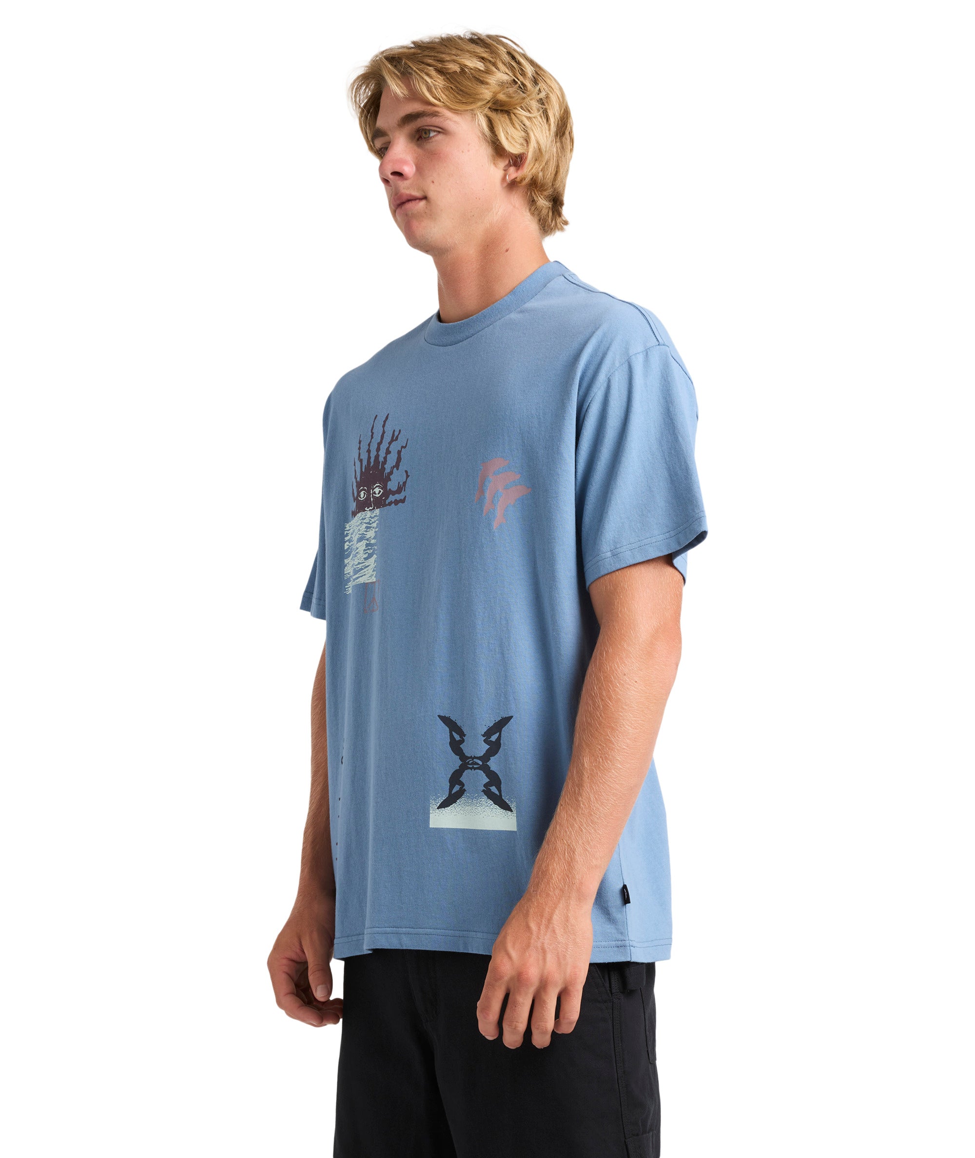 Quiksilver Free Lock Ss in CORONET BLUE