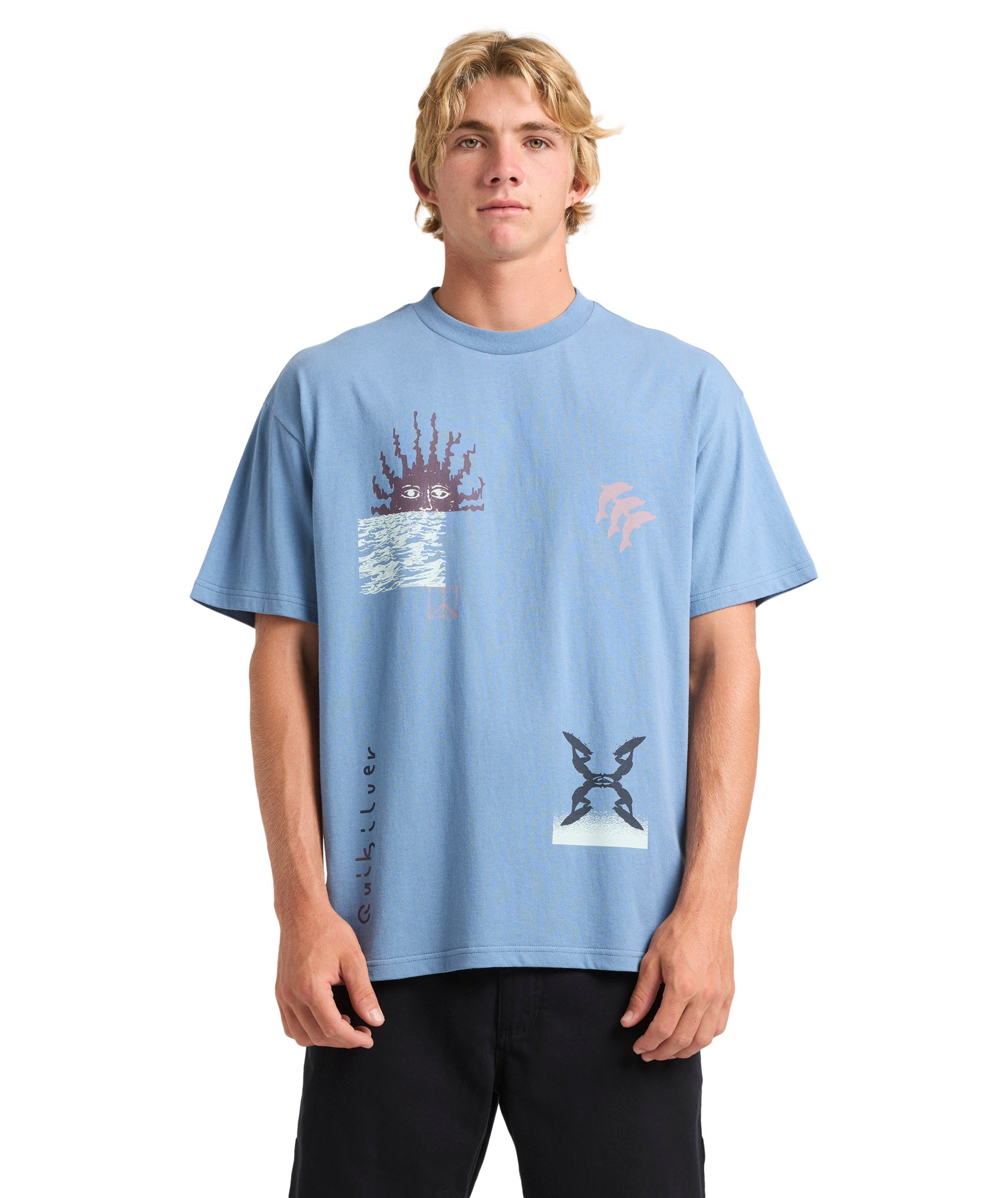 Quiksilver Free Lock Ss in CORONET BLUE