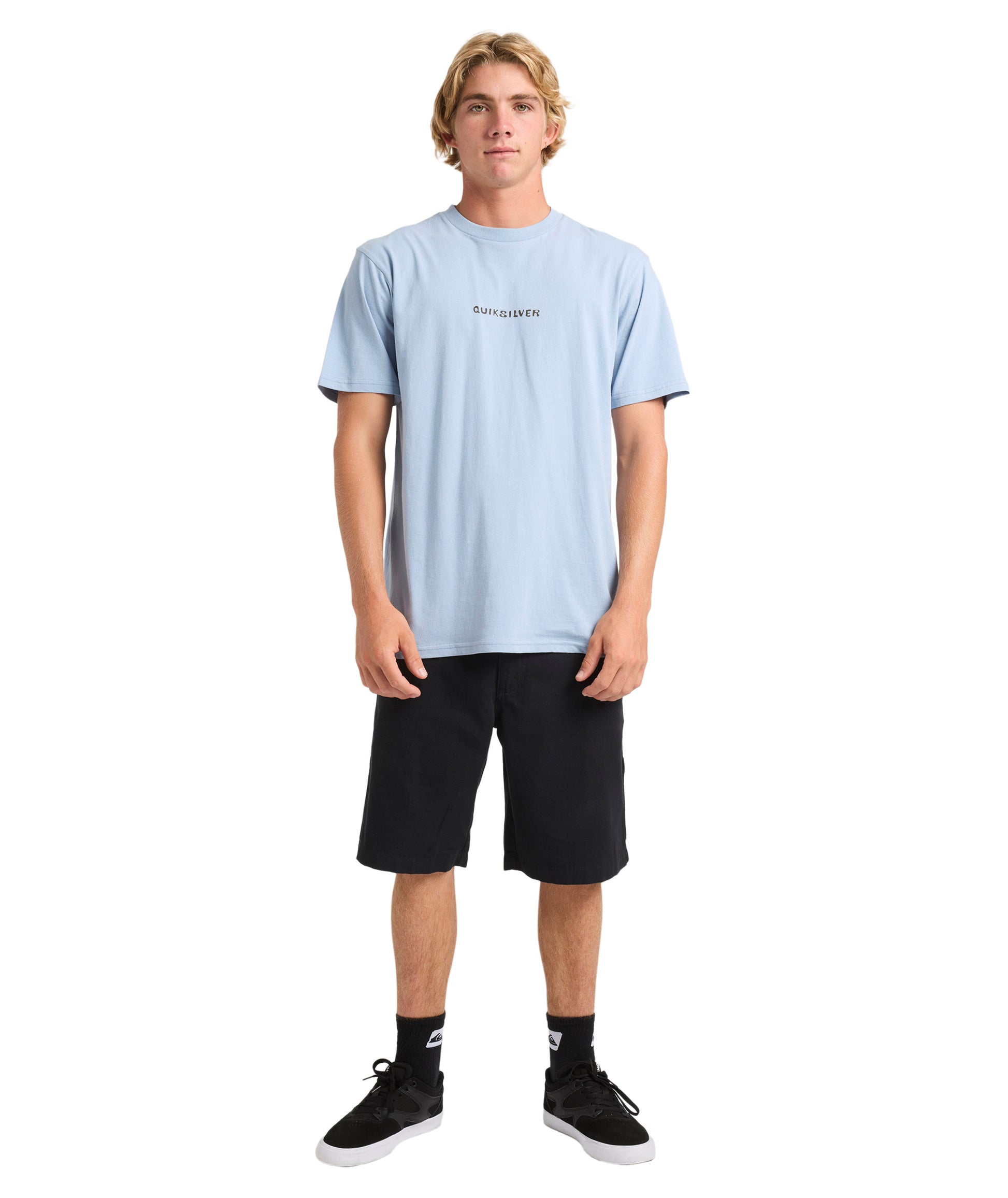 Quiksilver Base Connection Ss in ASHLEY BLUE