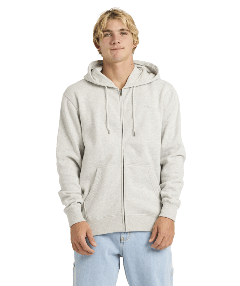 Quiksilver Salt Water Zip Hood in LIGHT GREY HEATHER