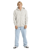 Quiksilver Salt Water Zip Hood in LIGHT GREY HEATHER