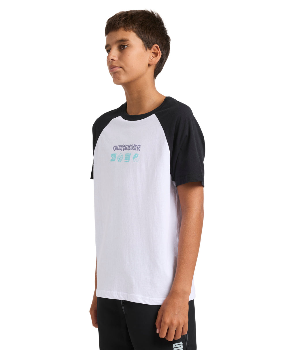 Quiksilver Next Gen Raglan Ss Yth in WHITE