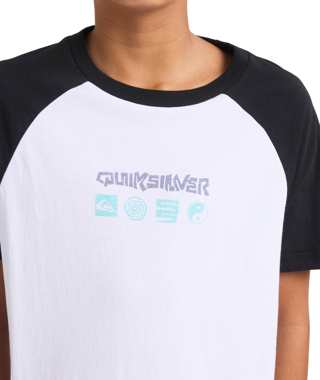 Quiksilver Next Gen Raglan Ss Yth in WHITE