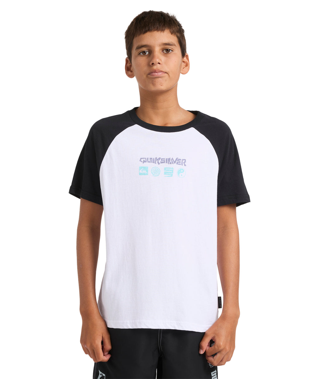 Quiksilver Next Gen Raglan Ss Yth in WHITE