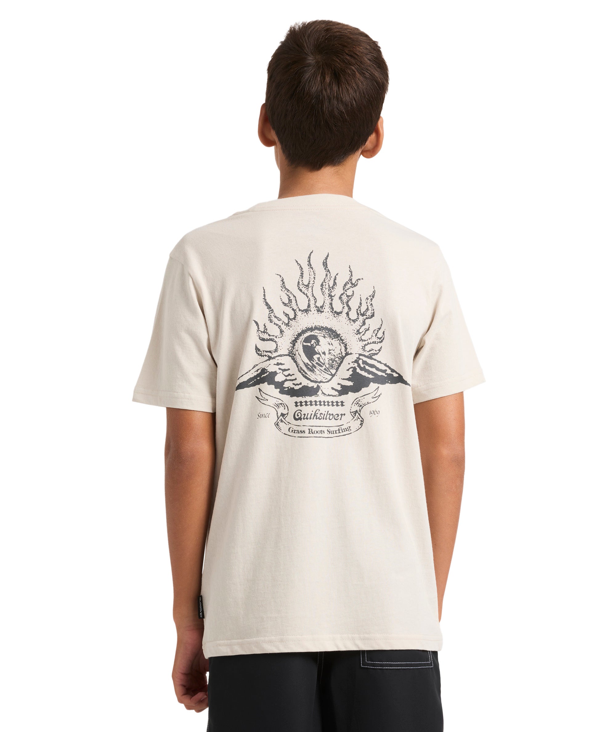 Quiksilver Interconnect Ss Yth in MOONSTRUCK