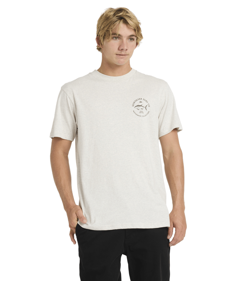 Quiksilver Drag Ss in LIGHT GREY HEATHER
