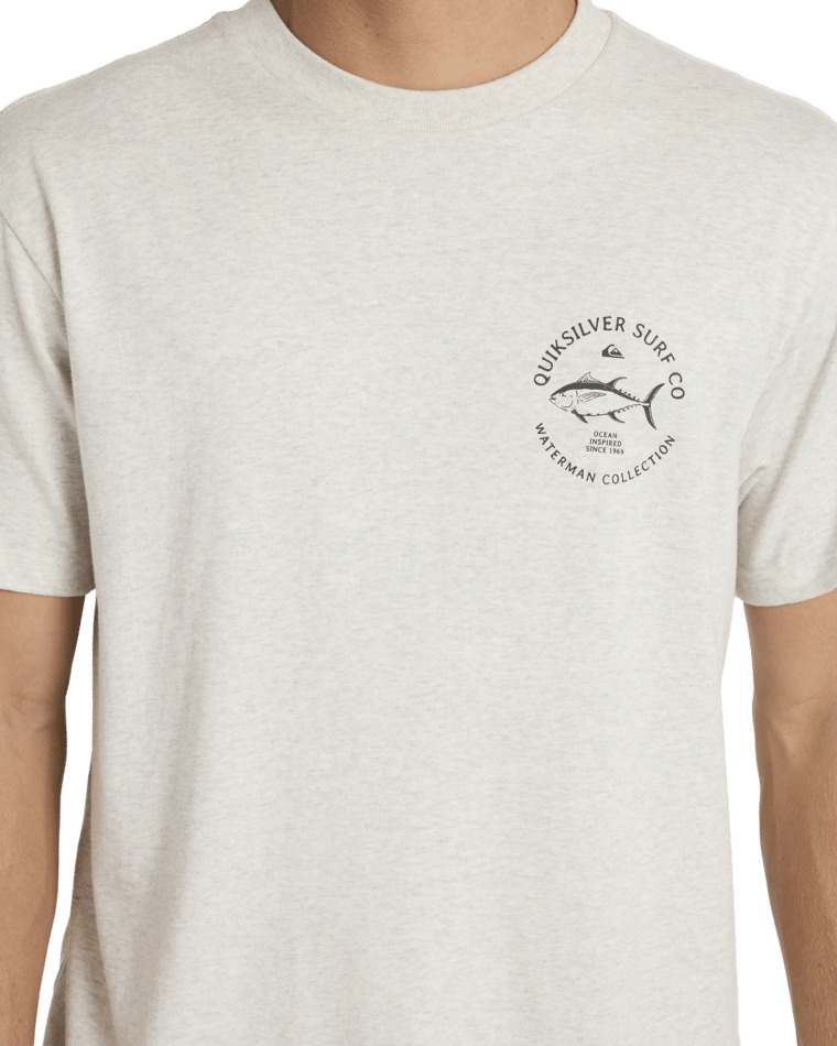 Quiksilver Drag Ss in LIGHT GREY HEATHER