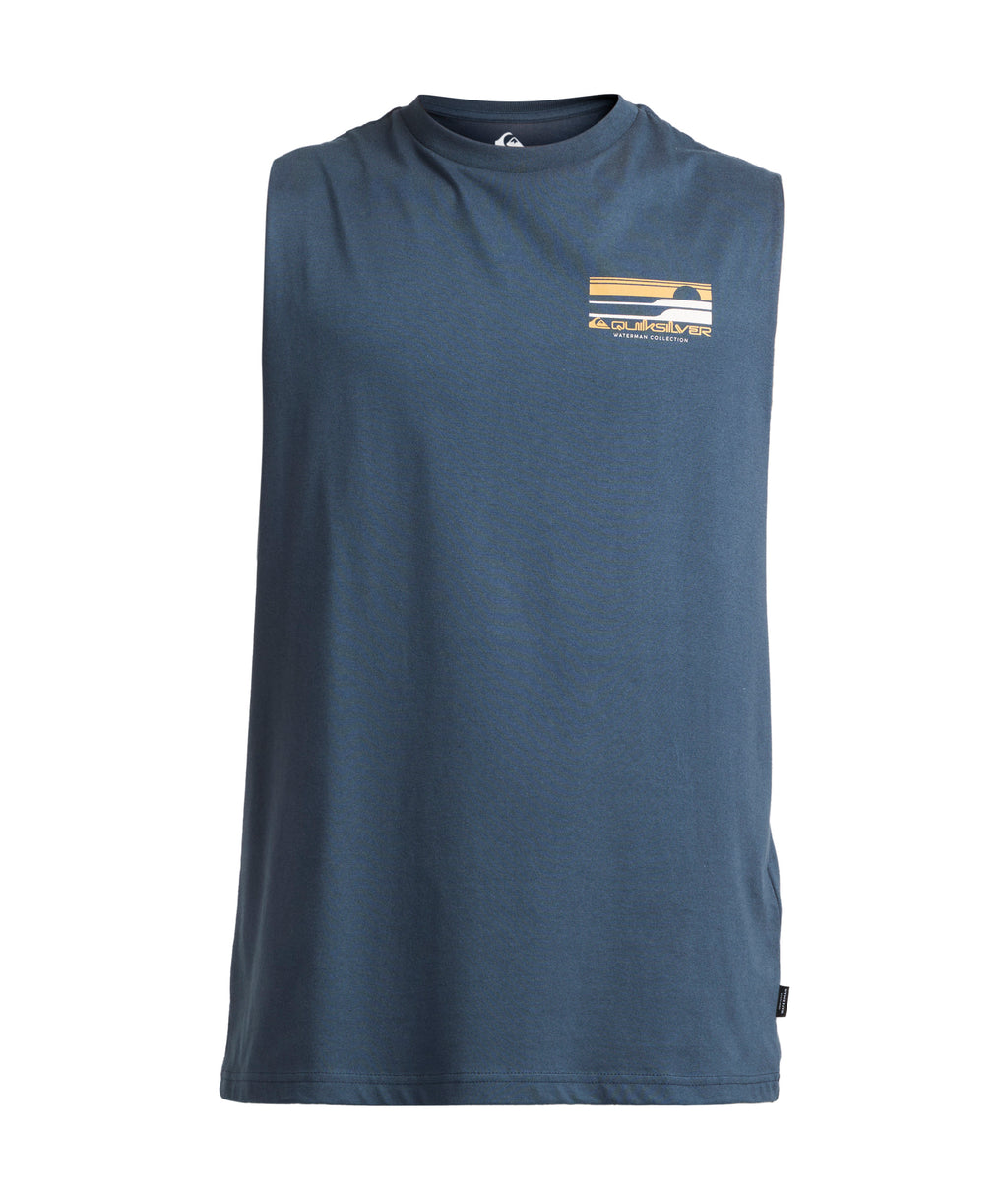 Quiksilver Stacked Horizon Muscle in MIDNIGHT NAVY