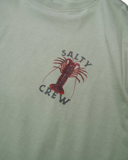 Salty Crew ROCK LOBSTER CLASSIC SS TEE in SLATE GREY
