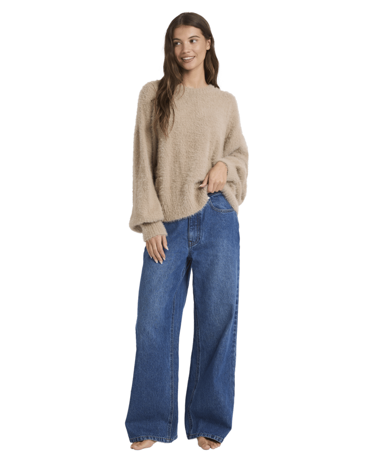 Roxy Sunsetter Crew in PARCHMENT