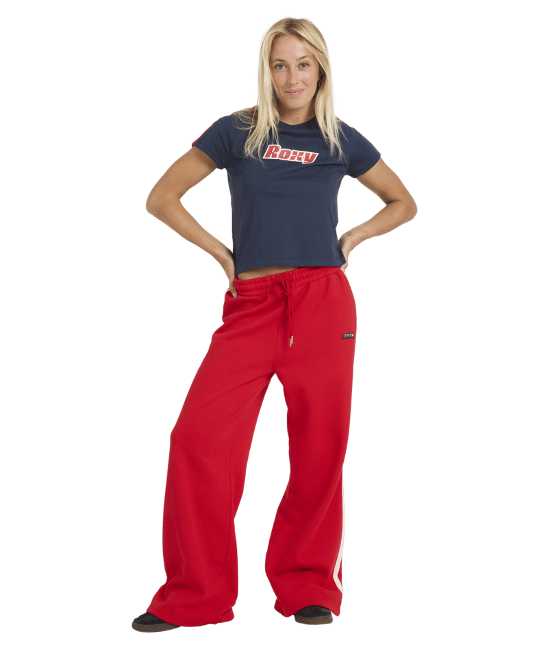 Roxy Sketch Trackie Pant in RIO RED