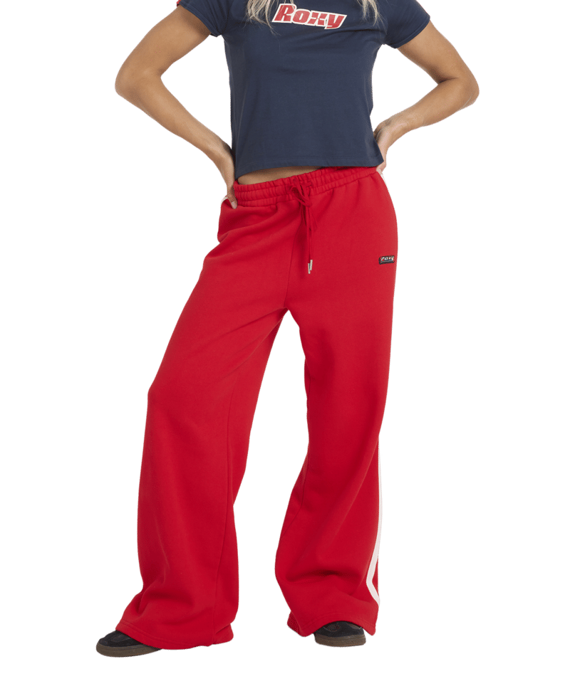 Roxy Sketch Trackie Pant in RIO RED