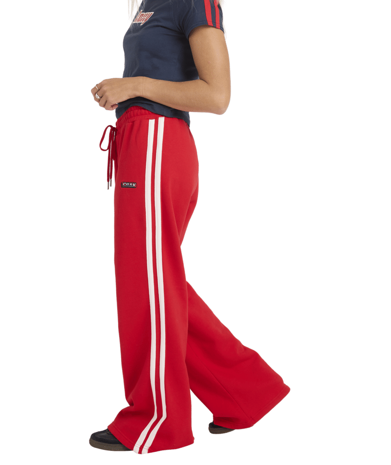 Roxy Sketch Trackie Pant in RIO RED