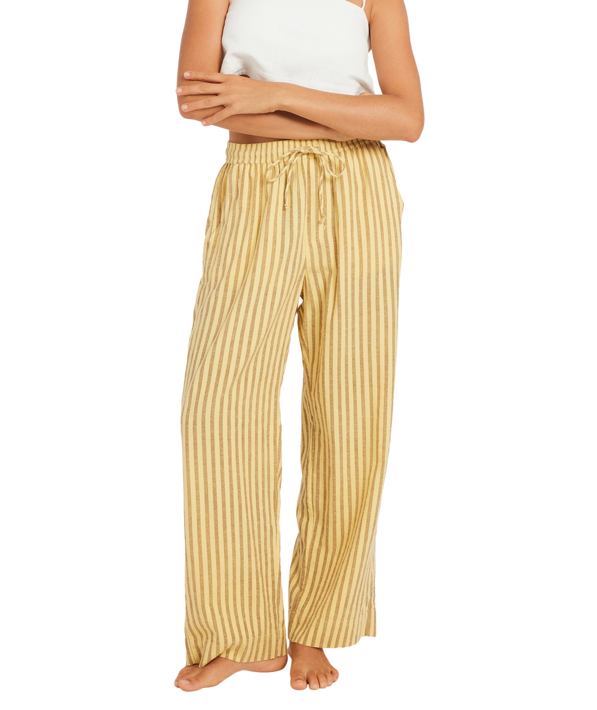 Roxy Mercado Stripe Pant in BUTTER