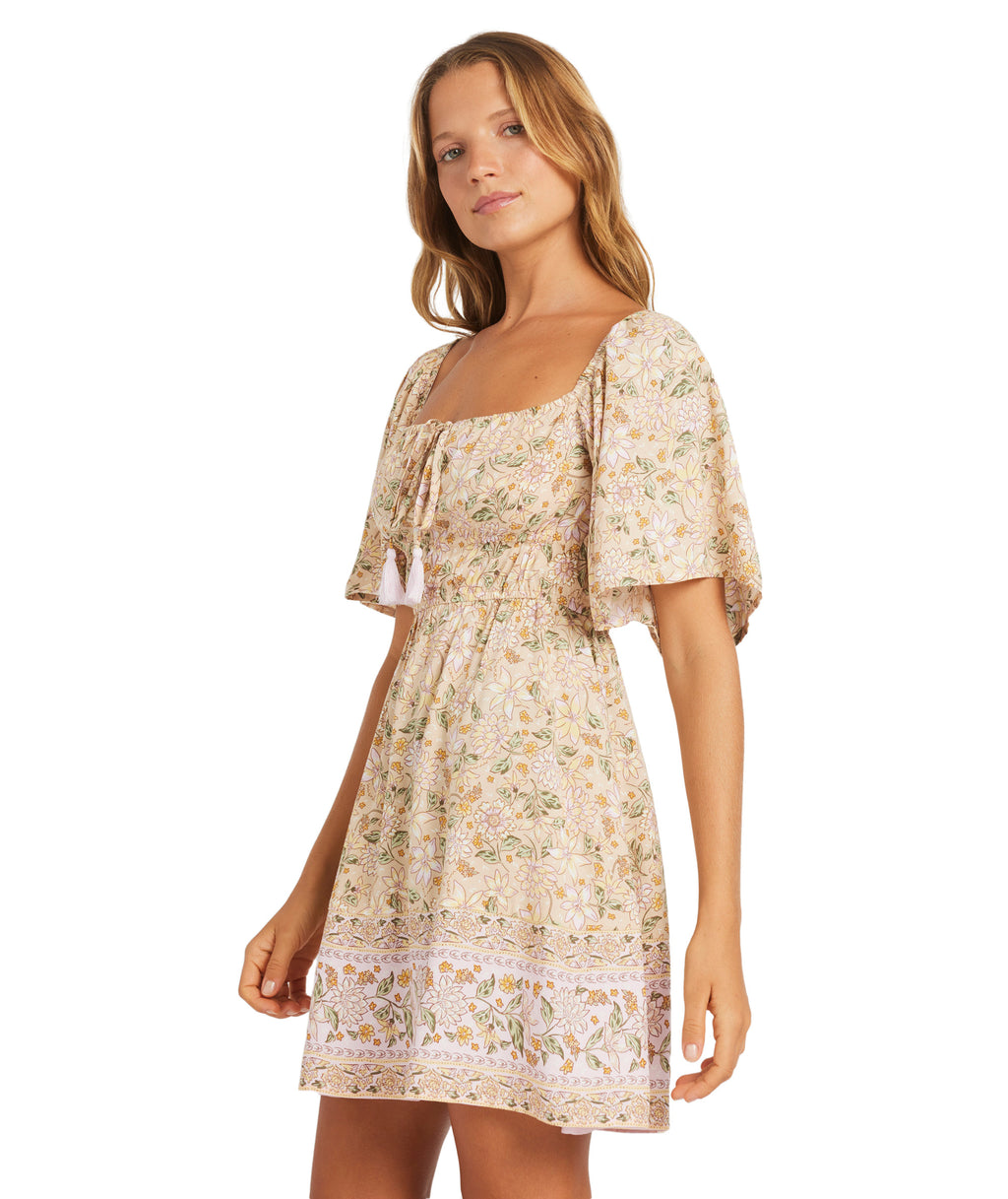 Roxy Garland Sun Symphony Dress in STONE