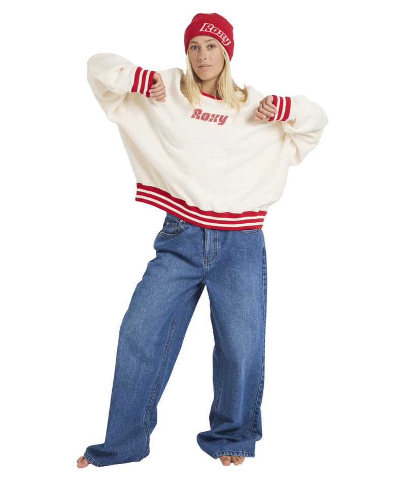 Roxy Game Time Crew in BONE