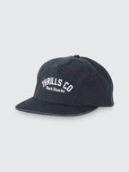 Thrills Co Hard Knocks College 5 Panel Cap - Black in Black