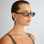 Le Specs FOUNDRY + BLACK in SMOKEY BROWN MONO