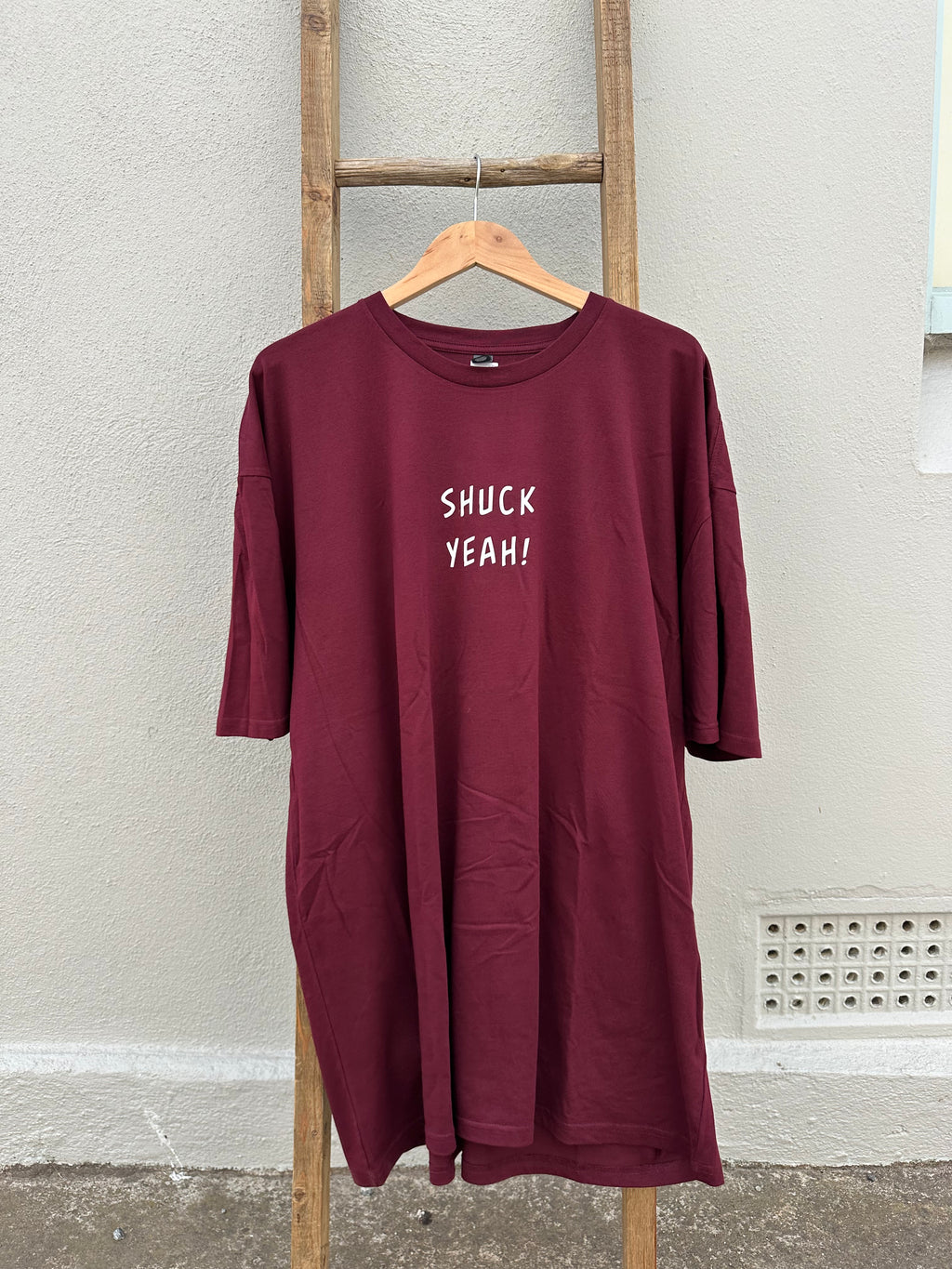 EP SURF Mens Shuck Yeah Tee - Burgundy/White