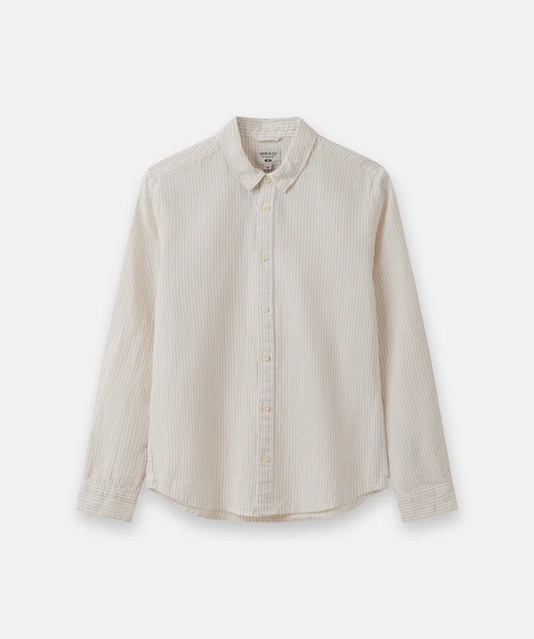 Industrie the gallionsl/s shirt - WHIT/WH in WHIT/WH