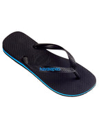 Havaianas Rubber Logo Black/Blue in Black/Blue
