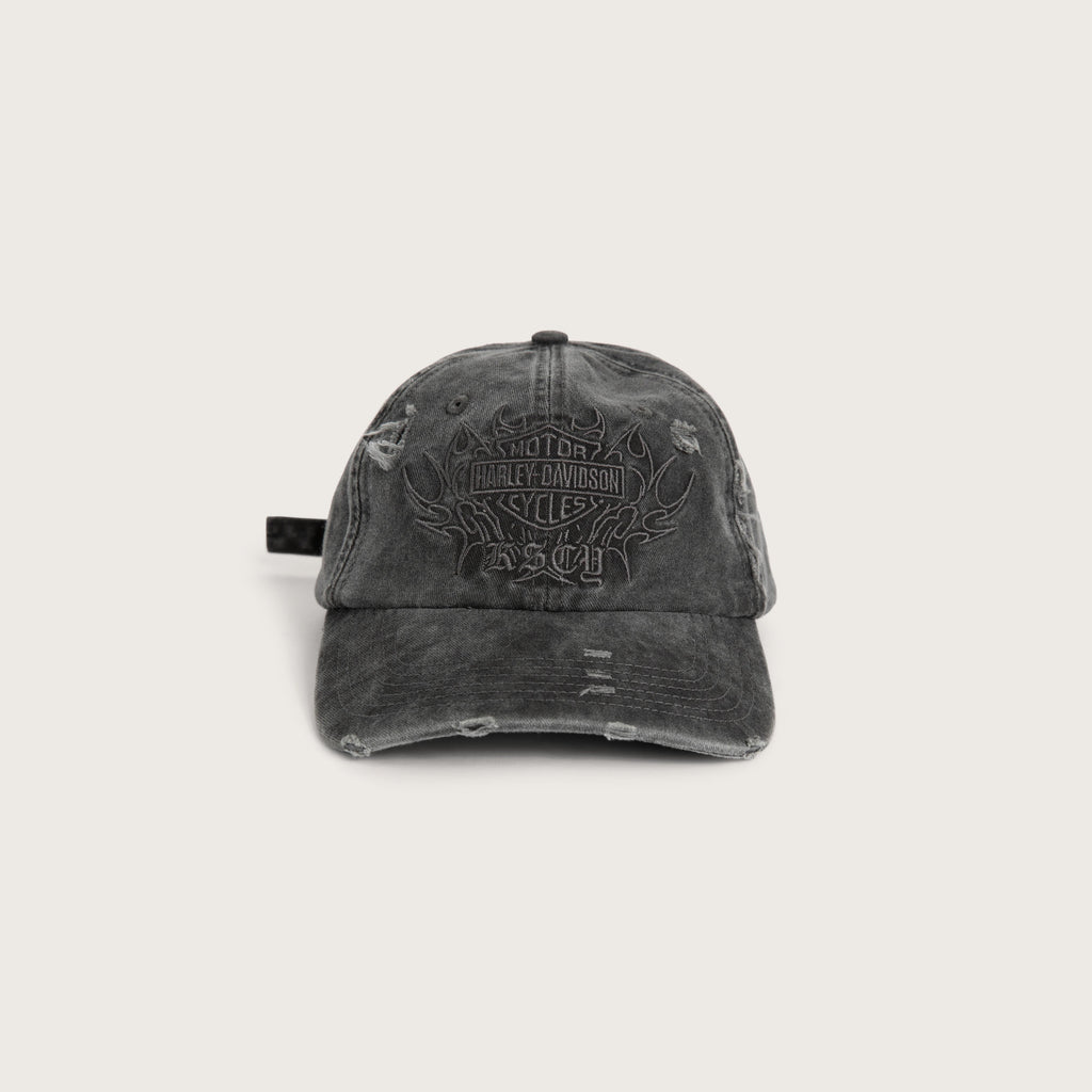 Kiss Chacey Knock Dad Cap in Washed Black