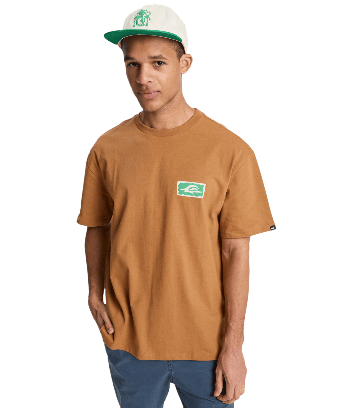 Quiksilver Mens Serenity Splash T-Shirt in Tobacco Brown