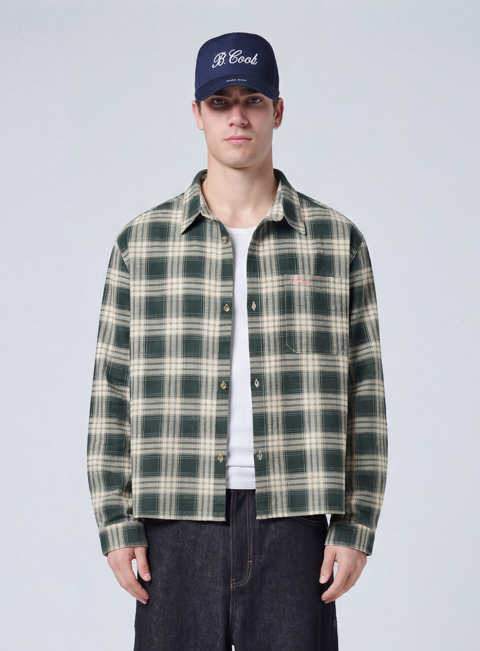 Barney Cools Chatlet Crop Shirt Plaid in Single