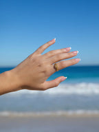 Malakai The Label Sand Dollar Ring in 18k Gold in Single