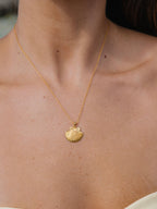 Malakai The Label Sun Shell Necklace in 18k Gold in Default Title