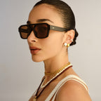 Le Specs SUBZERO + BLACK in BROWN MONO POLARIZED