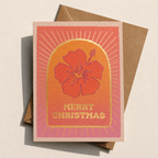 Christmas Card | Hibiscus card | Tropical Holiday card
