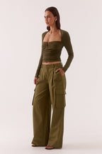 Sovere LOLA TOP - KHAKI in KHAKI