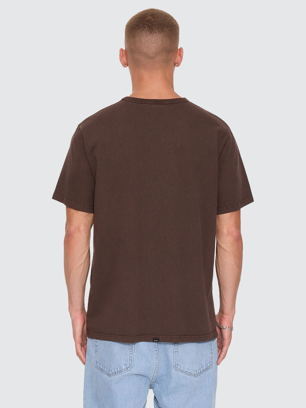 Thrills Co Thrills Workwear Embro Merch Tee - Postal Brown in Postal Brown