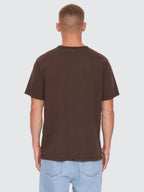 Thrills Co Thrills Workwear Embro Merch Tee - Postal Brown in Postal Brown