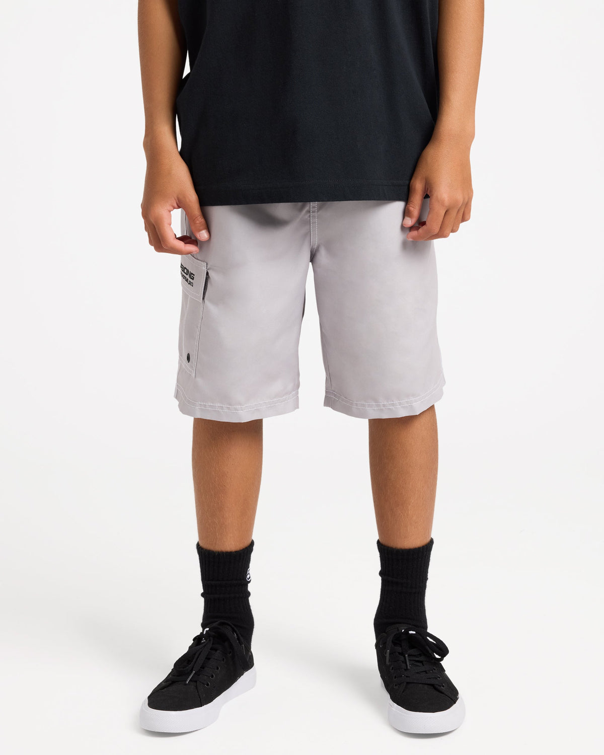 Billabong Boys 8-16 Throw On 19" Boardshorts in ASH