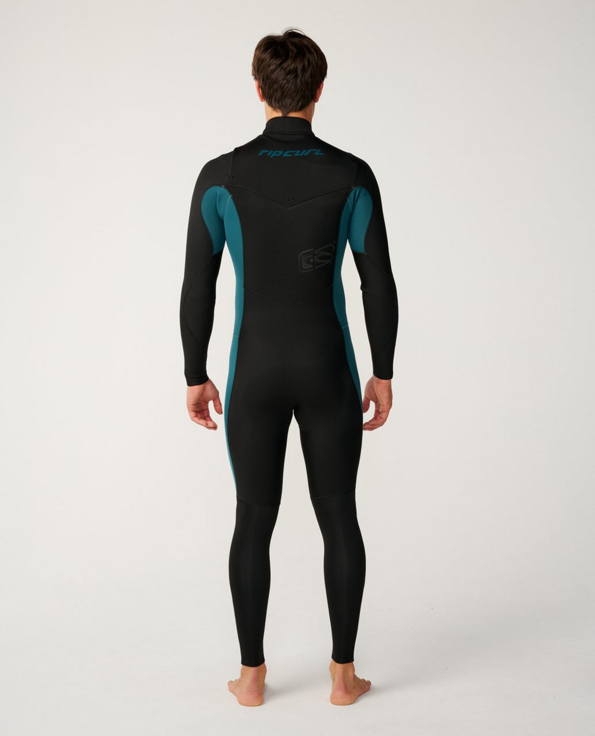 Rip Curl Mens Dawn Patrol 3/2 Chest Zip Wetsuit in Green