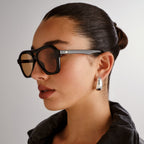 Le Specs DRIZZLE BLACK in LIGHT BROWN MONO