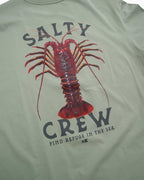 Salty Crew ROCK LOBSTER CLASSIC SS TEE in SLATE GREY