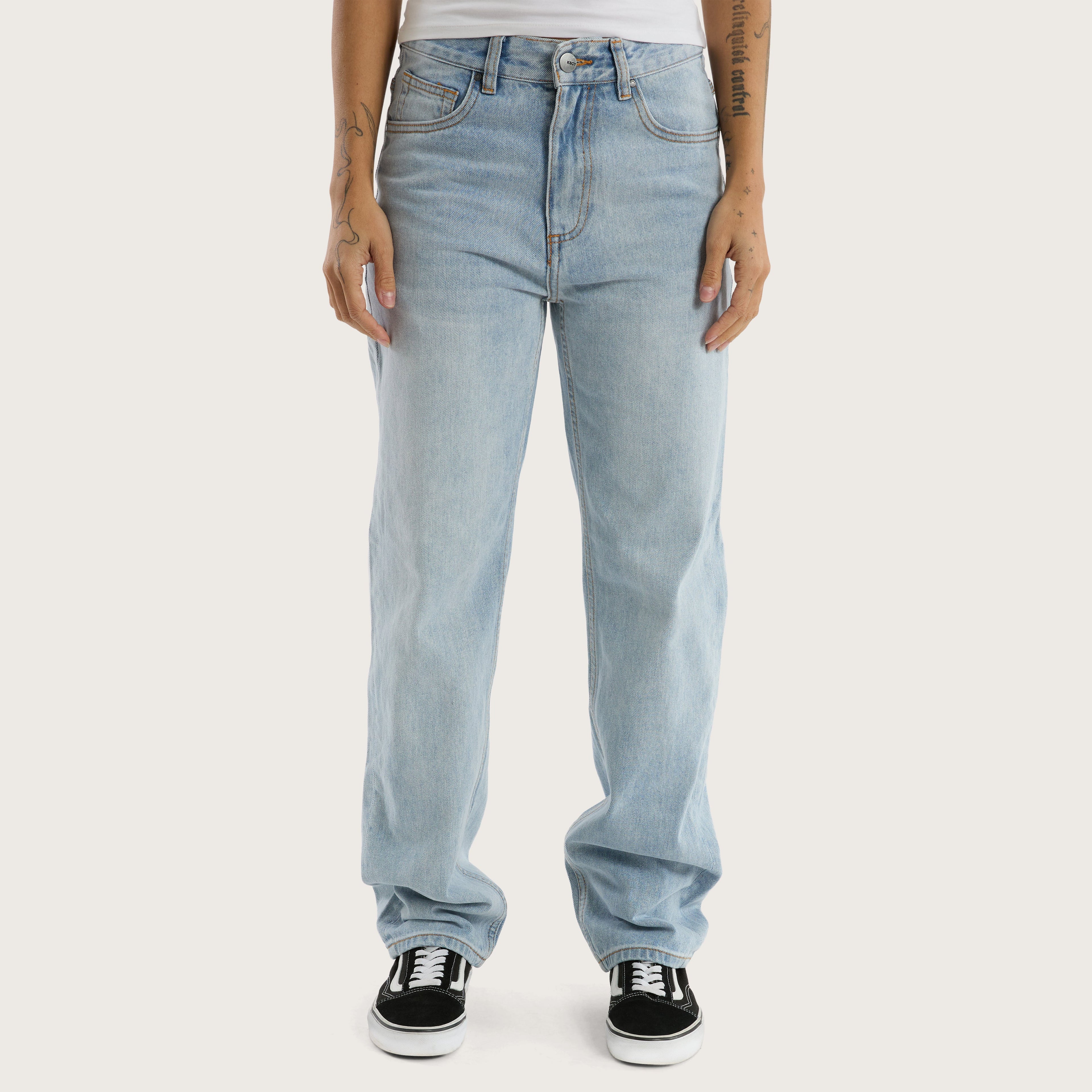 Kiss Chacey K5 Relaxed Fit Jean in Sunbleached Blue