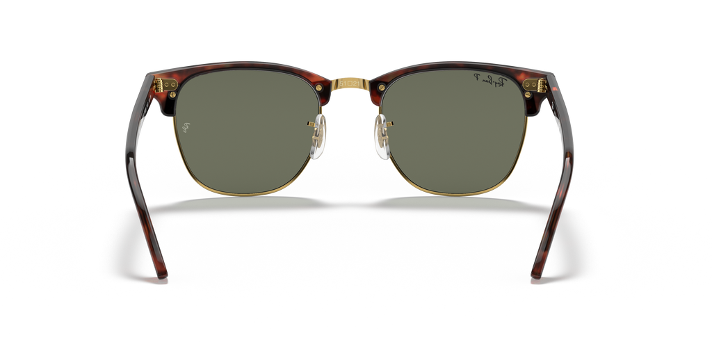 Ray-Ban® CLUBMASTER RED HAVANA G-15 GRE in Tortoise On Gold