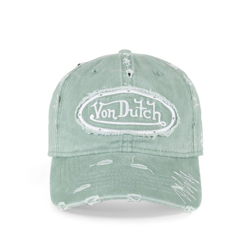 Von Dutch Chain Stitch Sage Dad Cap in sage
