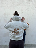 EP SURF Womens Bubble Quarter Zip Hoody - Natural