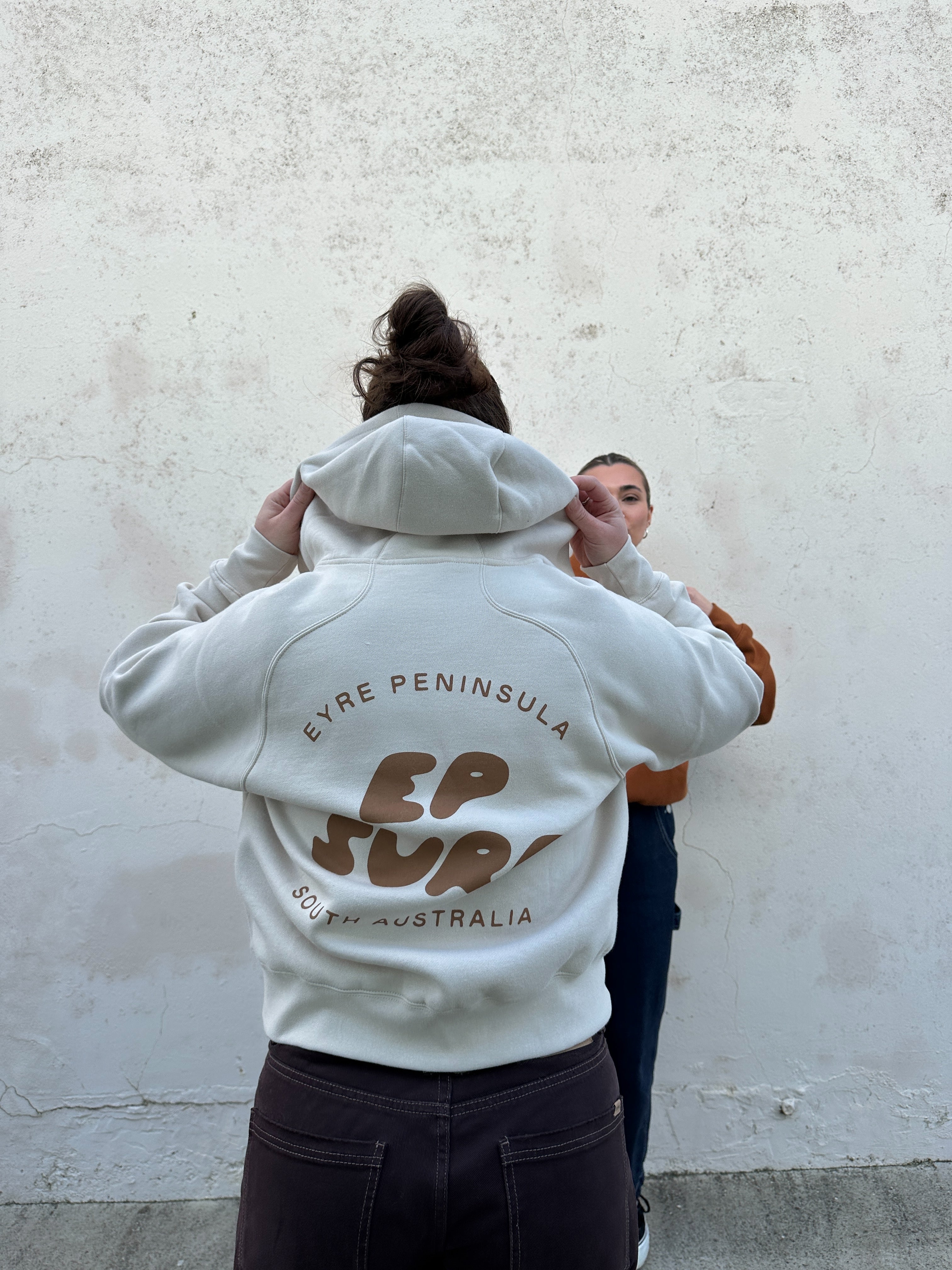 EP SURF Womens Bubble Quarter Zip Jumper - Toffee