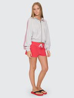 Thrills Co Tournament Of Roses Zip Hood Fleece - Snow Marle in Snow Marle